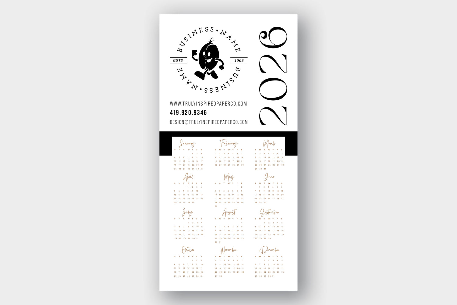 Logo Calendar Magnet