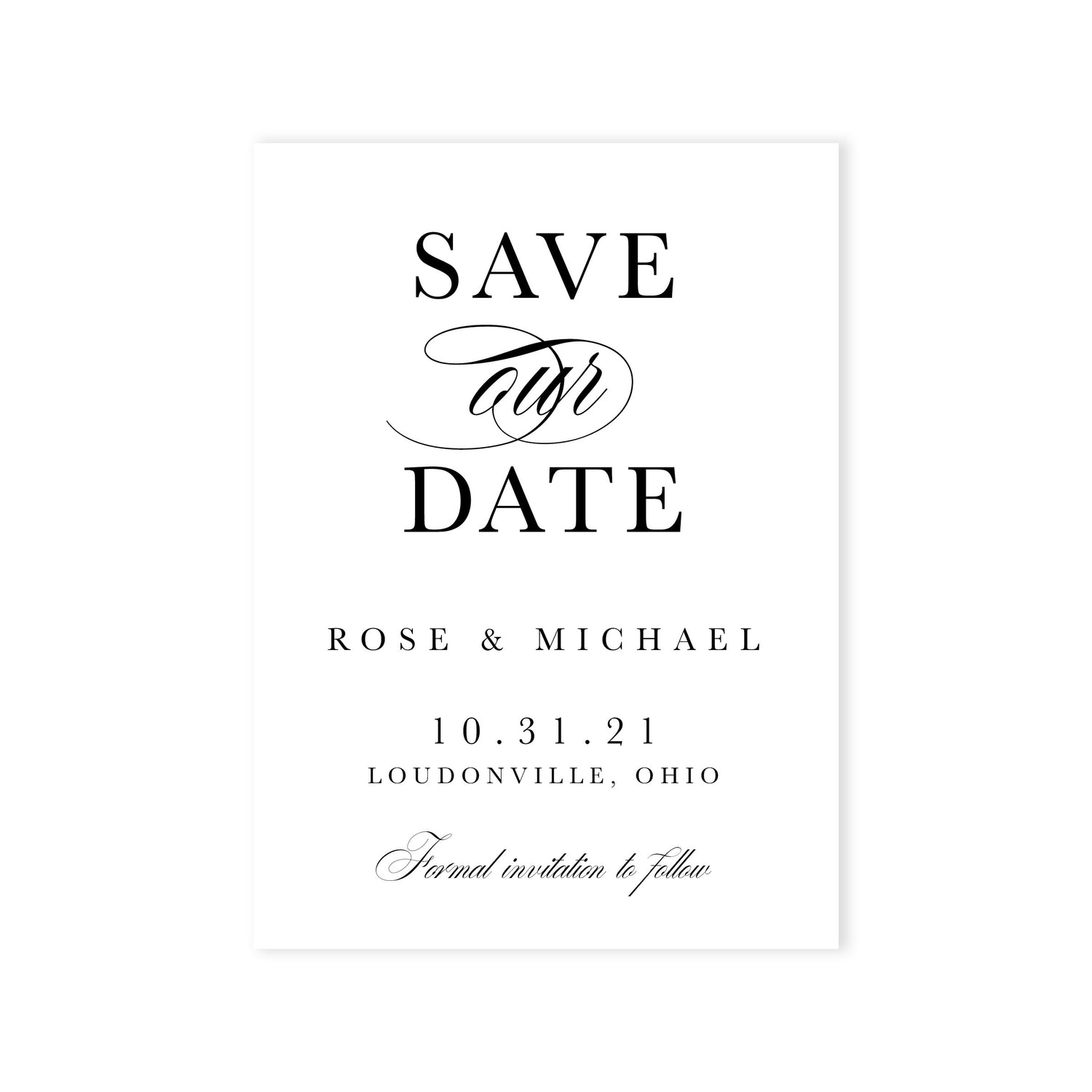 Mary Save The Date