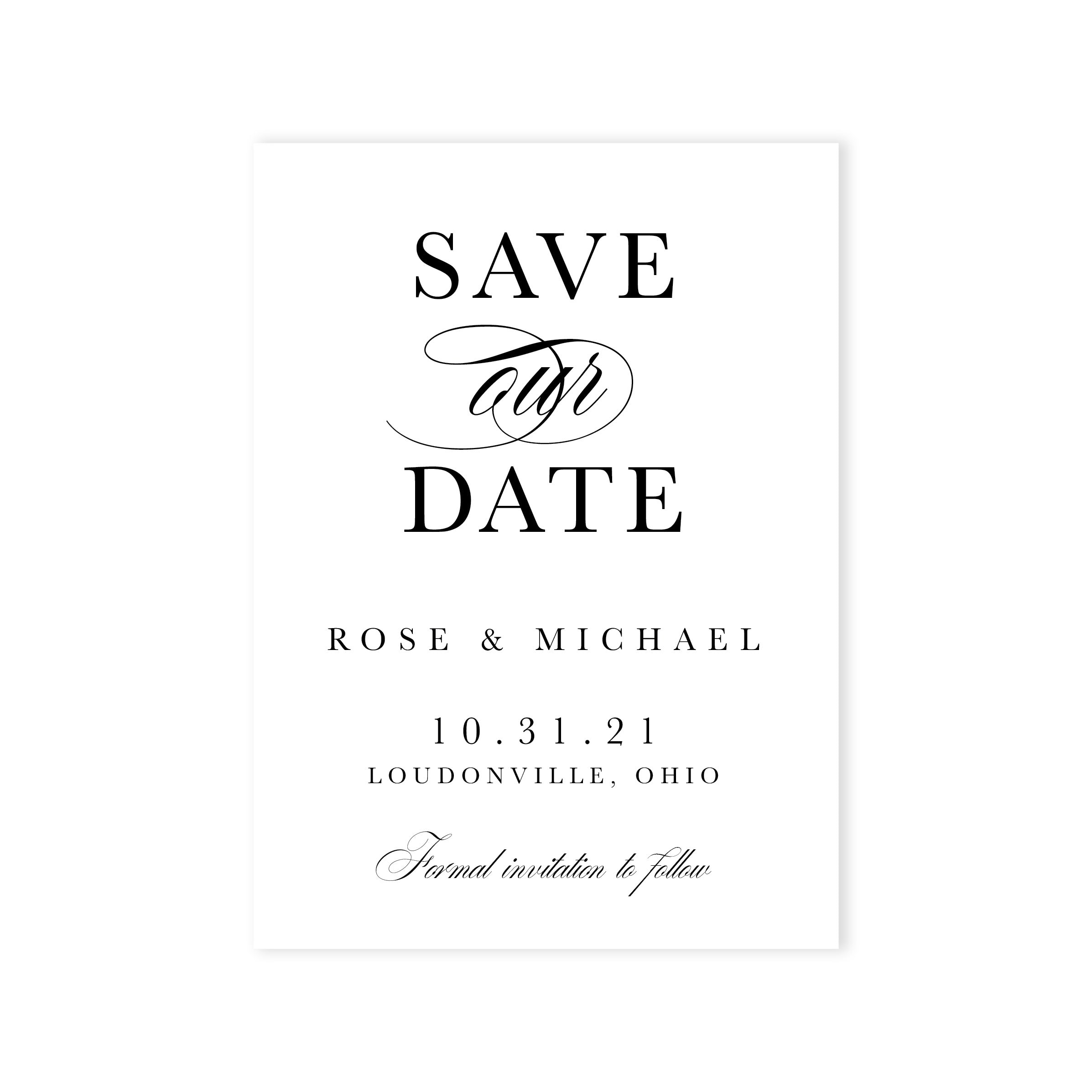 Mary Save The Date