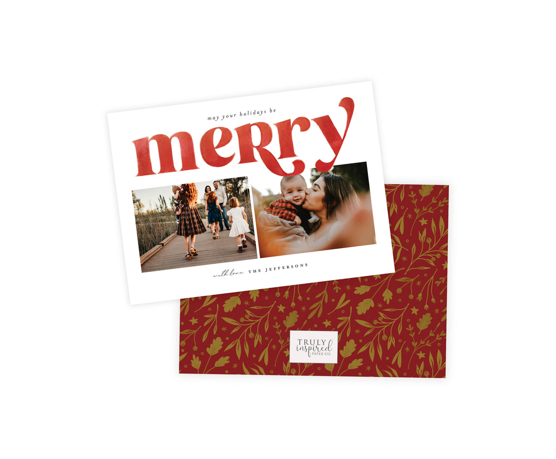 Merry Red Watercolor