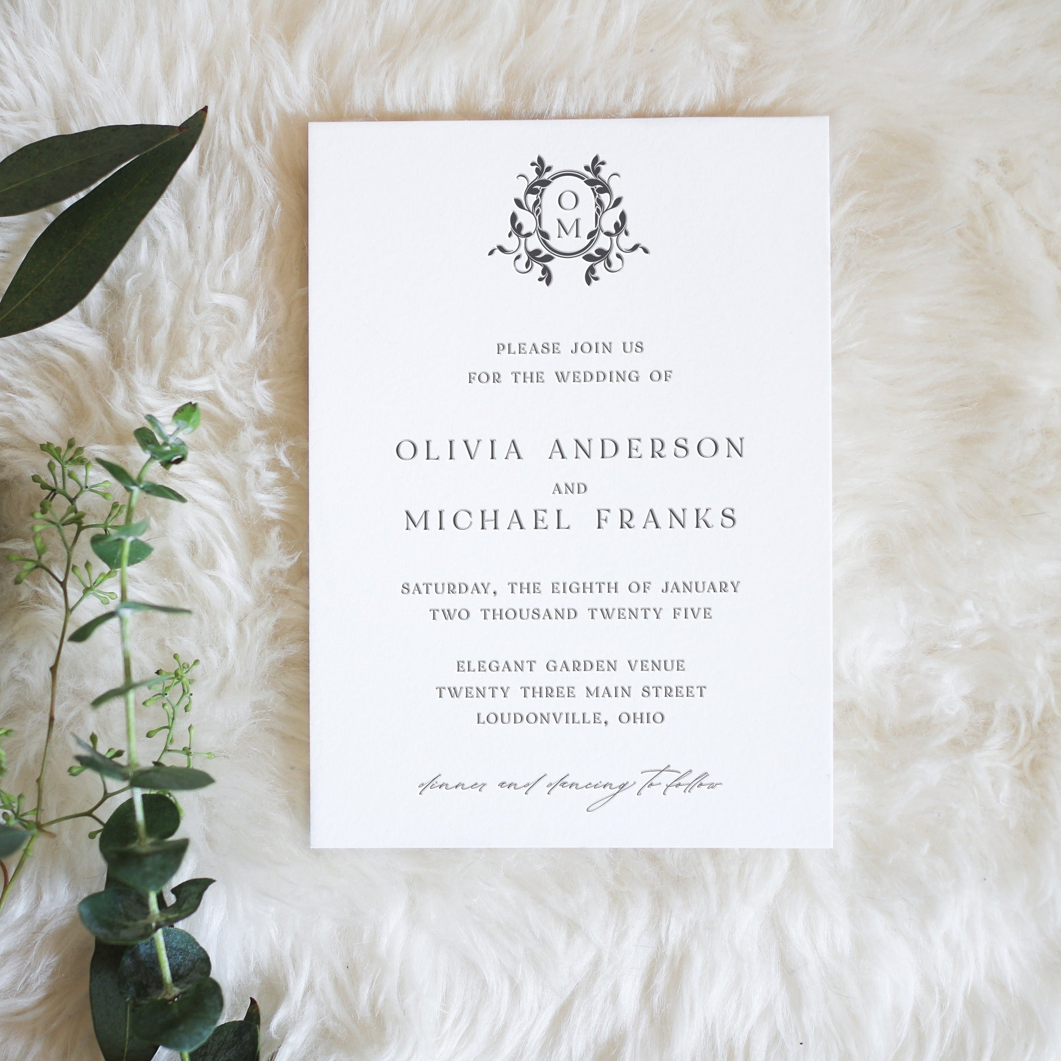 Olivia | Letterpress