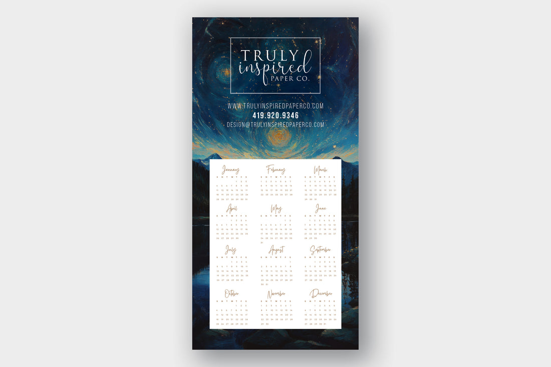 Painted Calendar Magnet