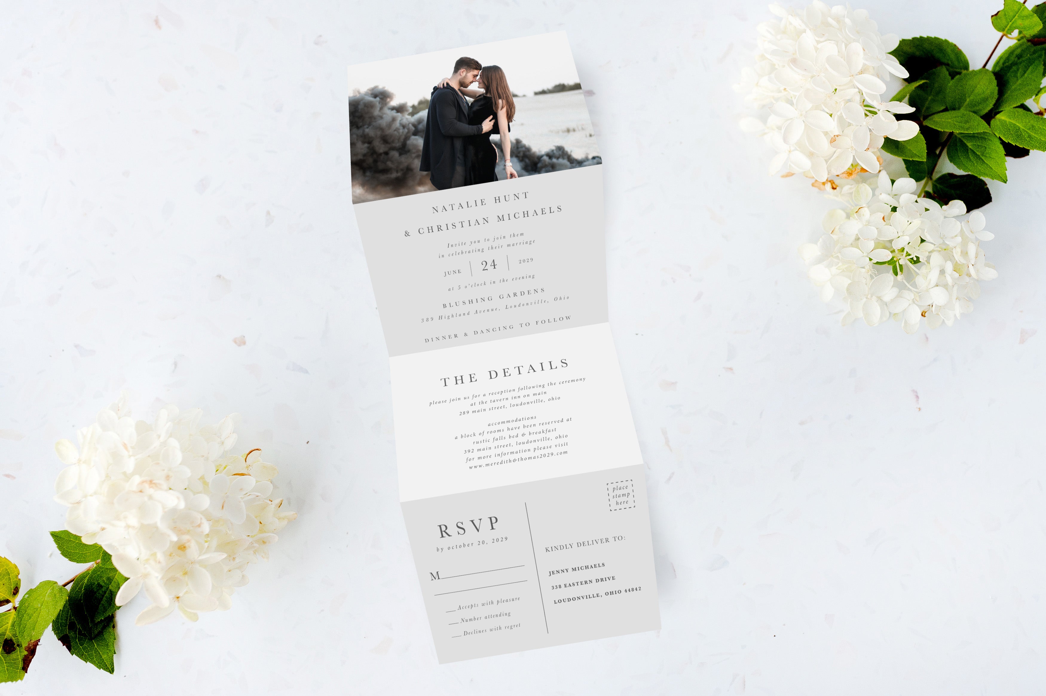 Photo Tri Fold Invitation