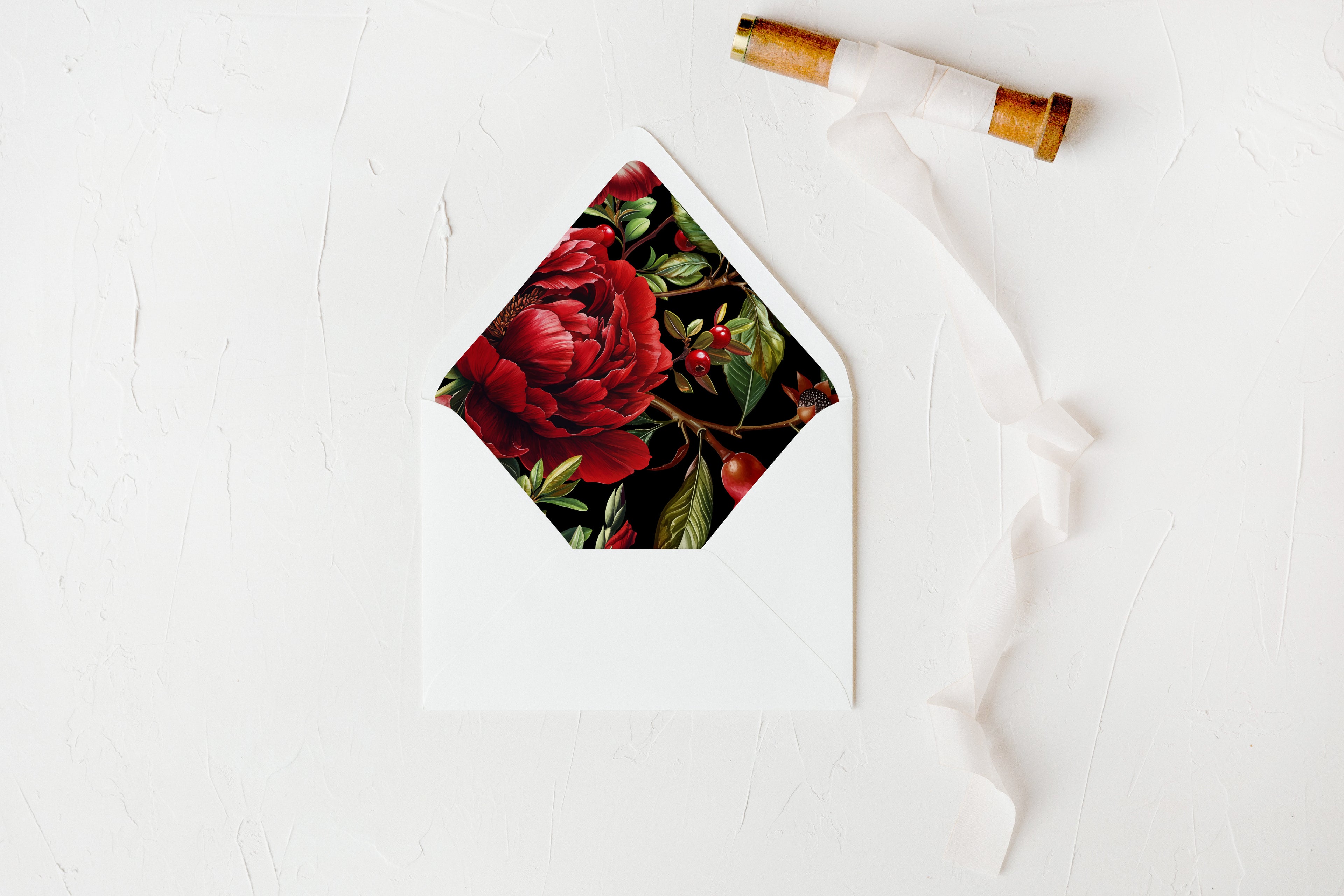 Pomegranate Envelope Liners