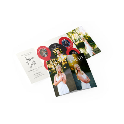 Record Years Graduation Gate Fold Invitation