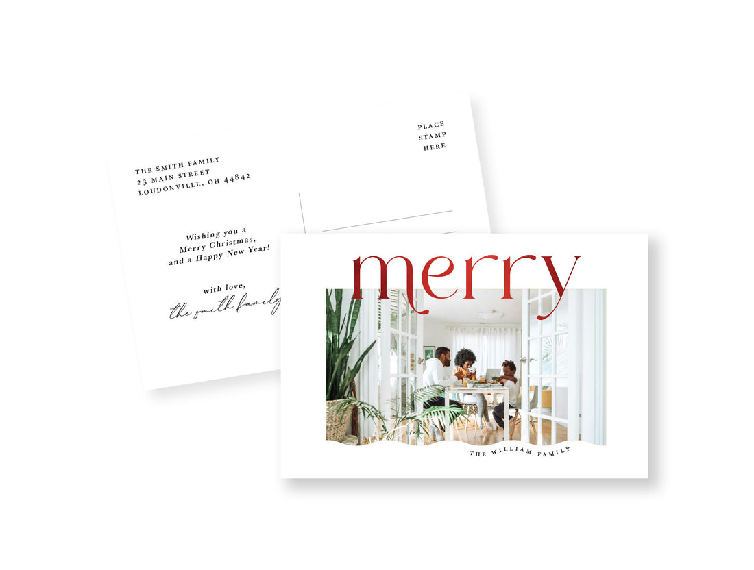 Red Foil Postcard