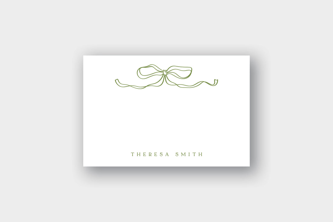 Romantic Bow Note Card