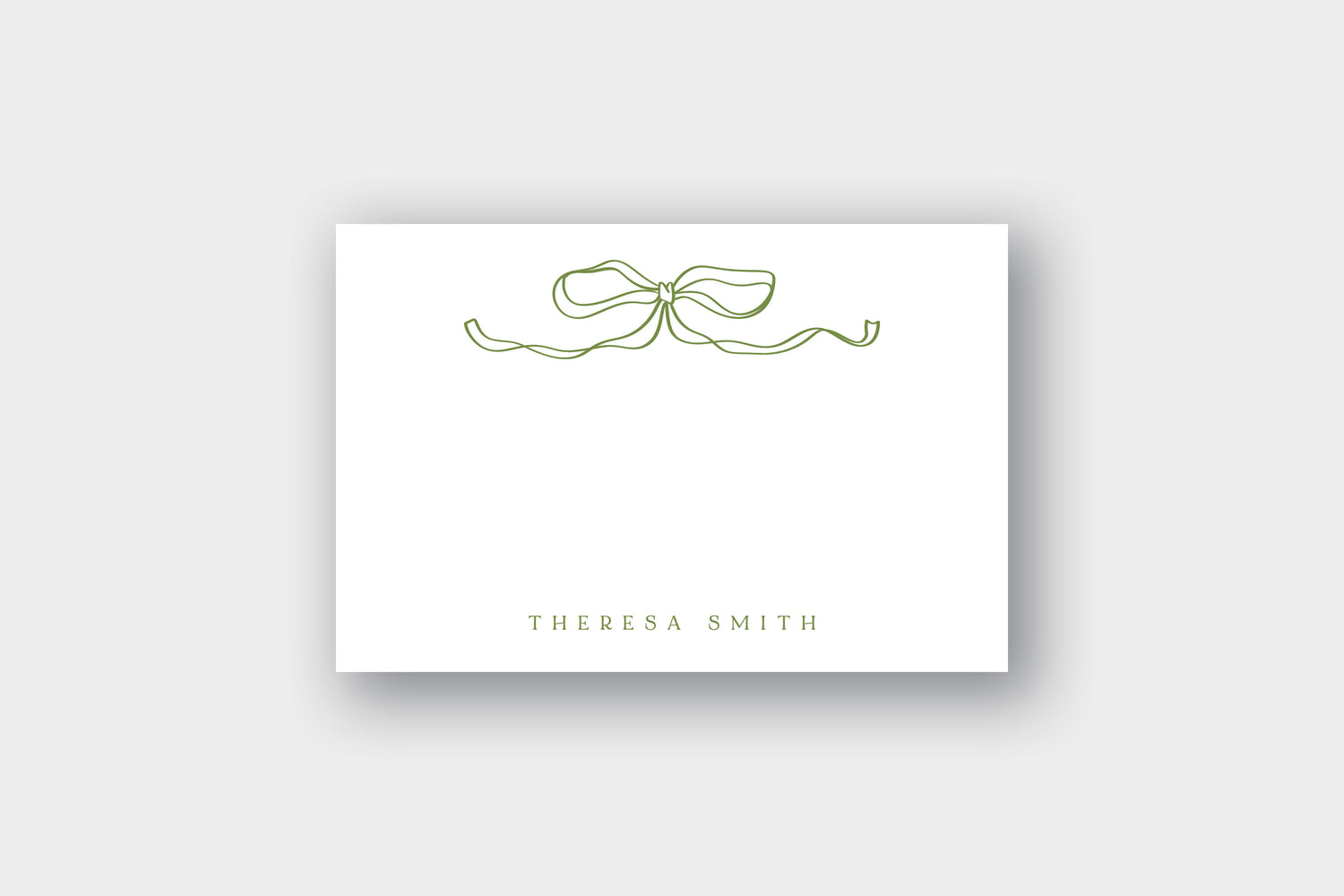 Romantic Bow Note Card