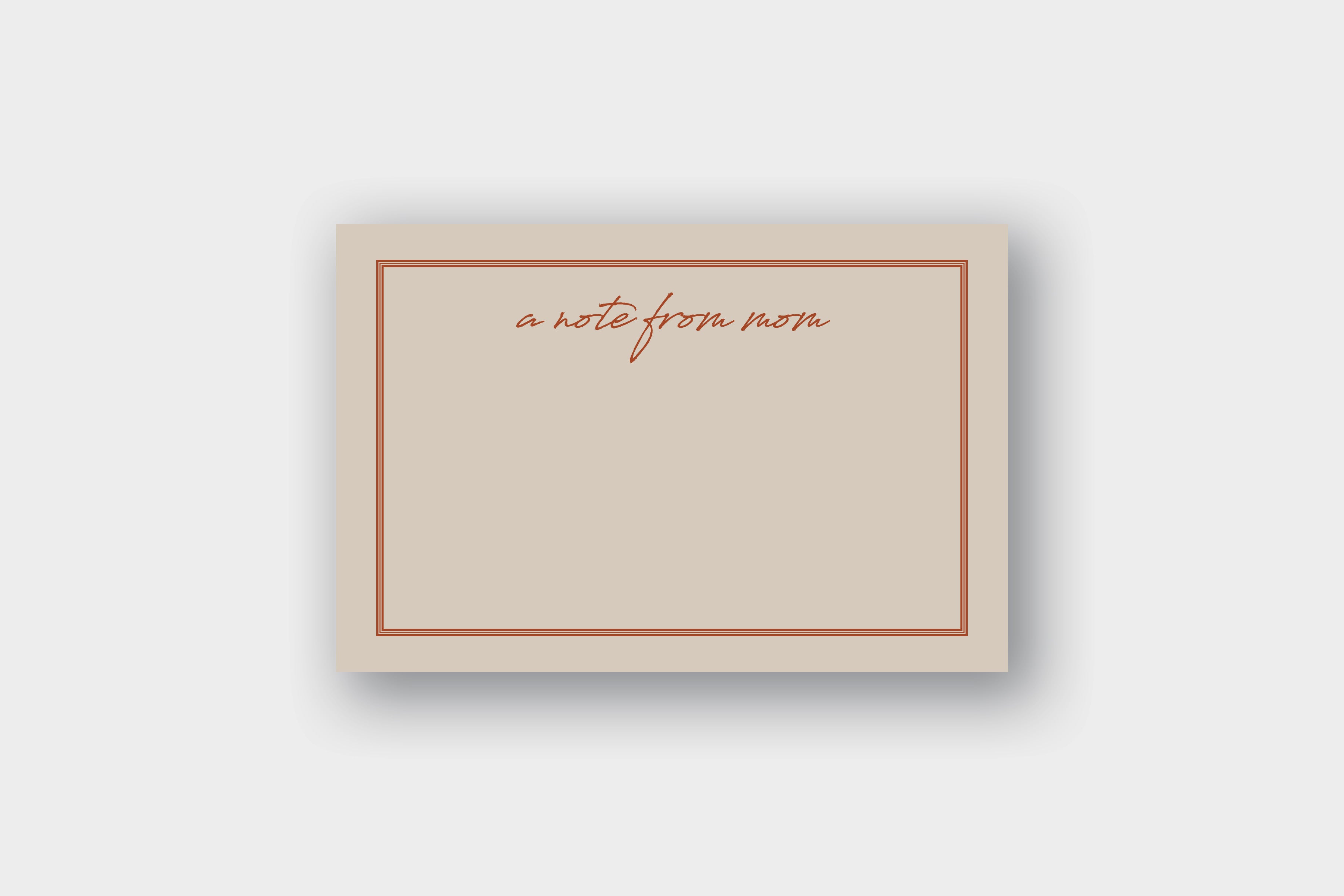 Rustic Paper Note Rustic Note Card – Truly Inspired Paper Co.