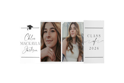 Simple Grad Graduation Gate Fold Invitation
