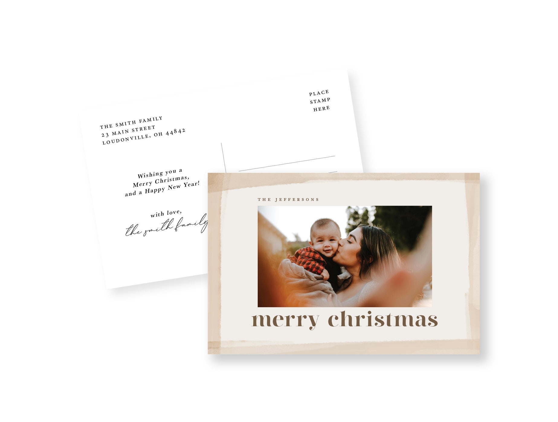 Soft Beige Postcard