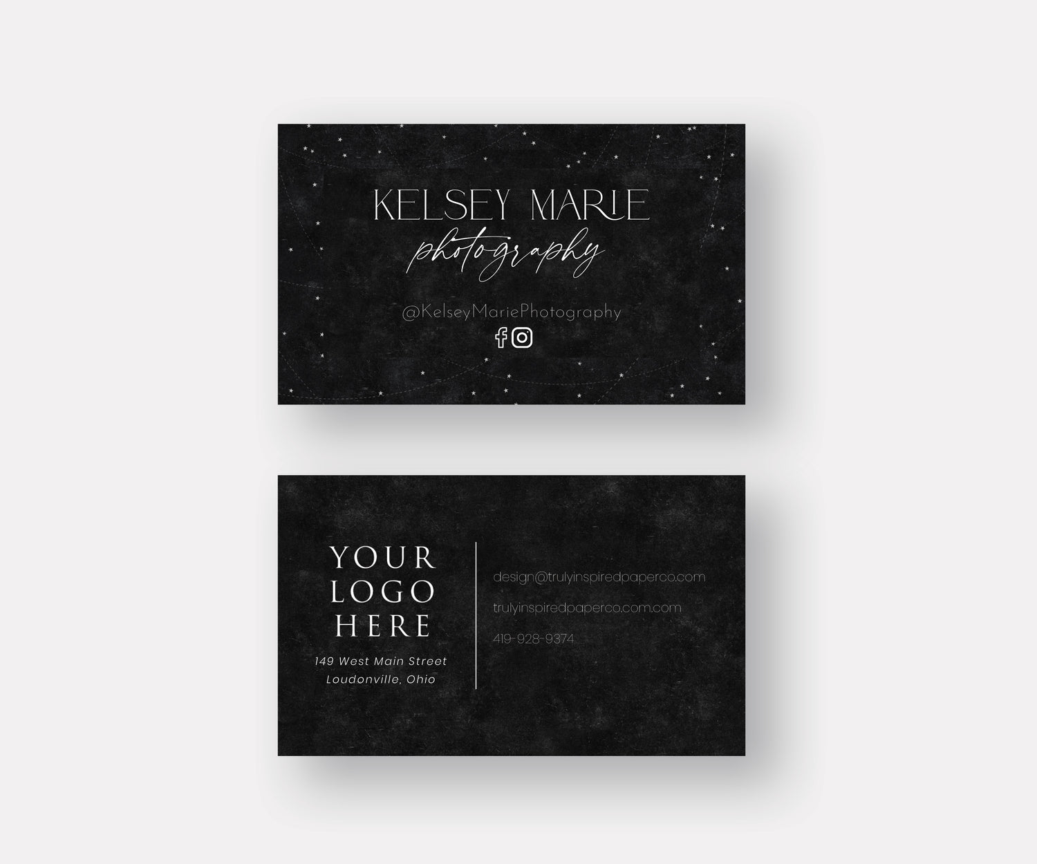 Starry Sky Business Cards