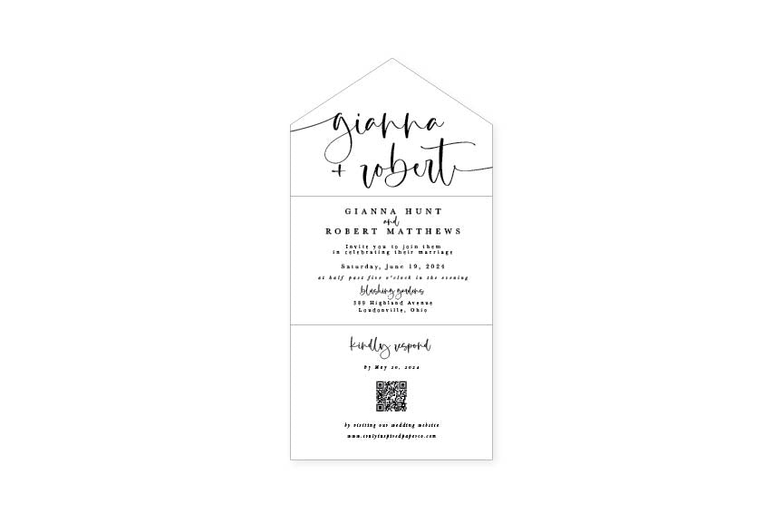 Gianna Script Seal &amp; Send Invitation