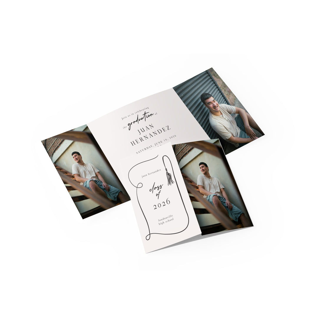 Tassel Frame Graduation Gate Fold Invitation