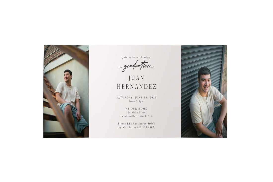 Tassel Frame Graduation Gate Fold Invitation