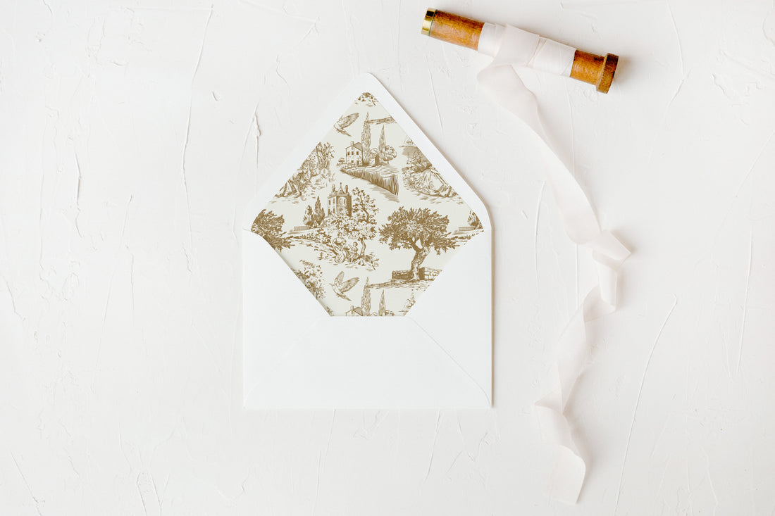 Vintage Romance Envelope Liners