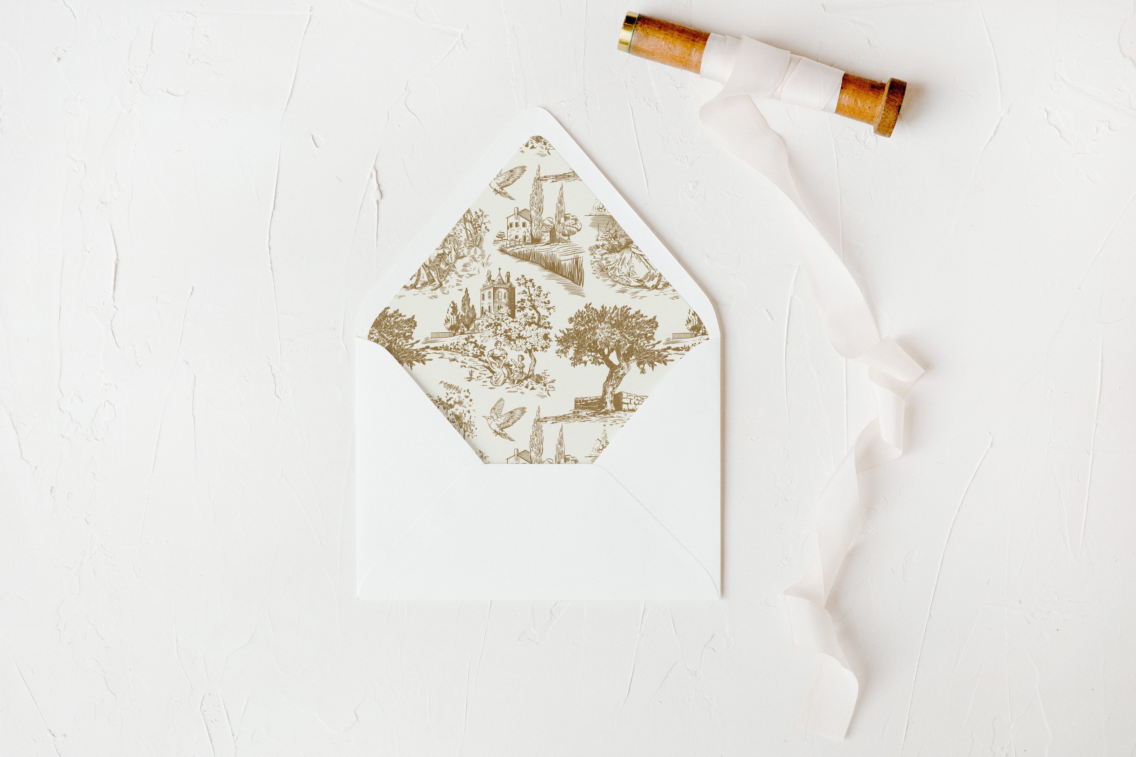 Vintage Romance Envelope Liners
