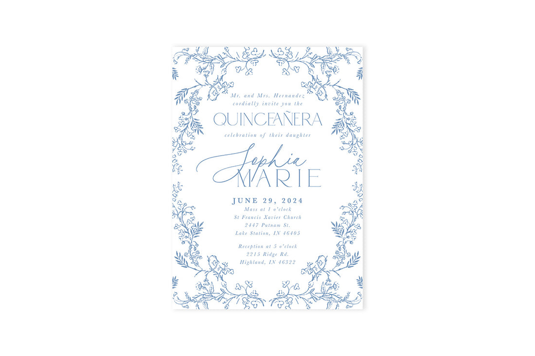Vintage Chinoiserie Quinceañera