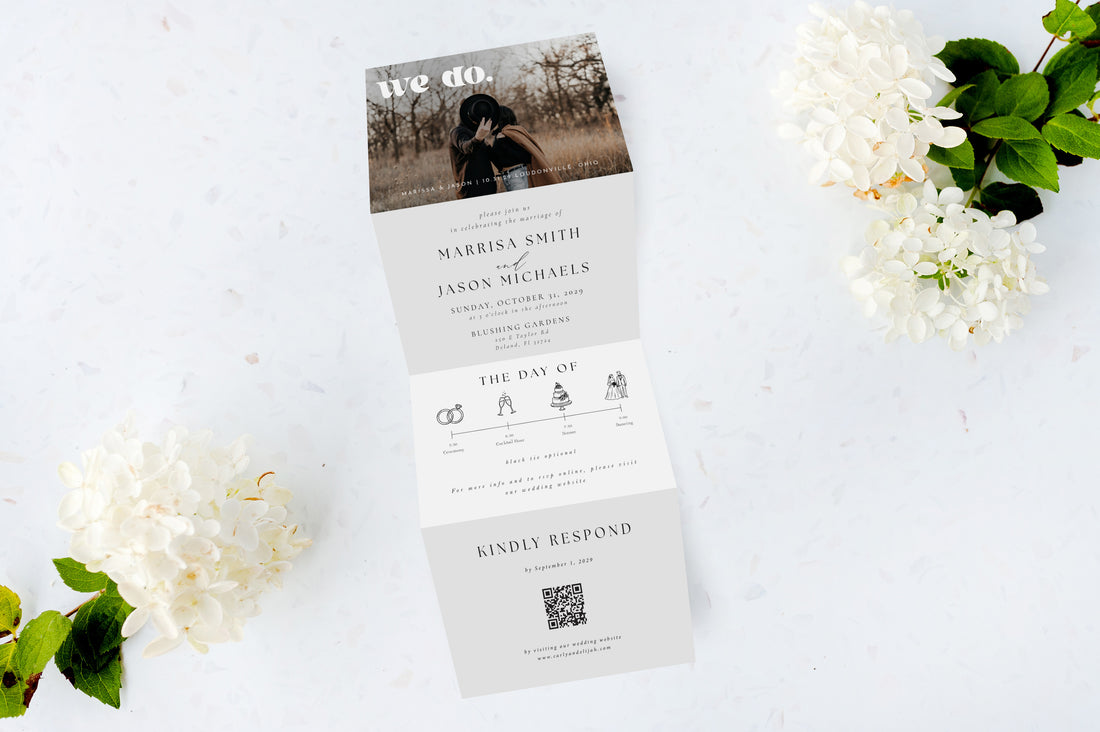 Save the Date | We do | Tri Fold Invitation