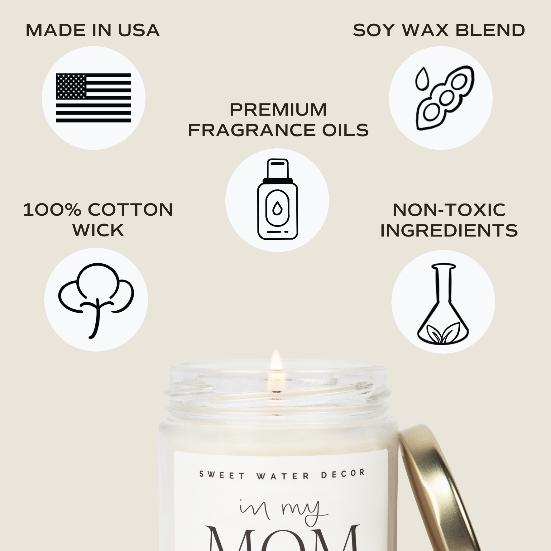 In My Mom Era Soy Candle - Home Decor &amp; Gifts