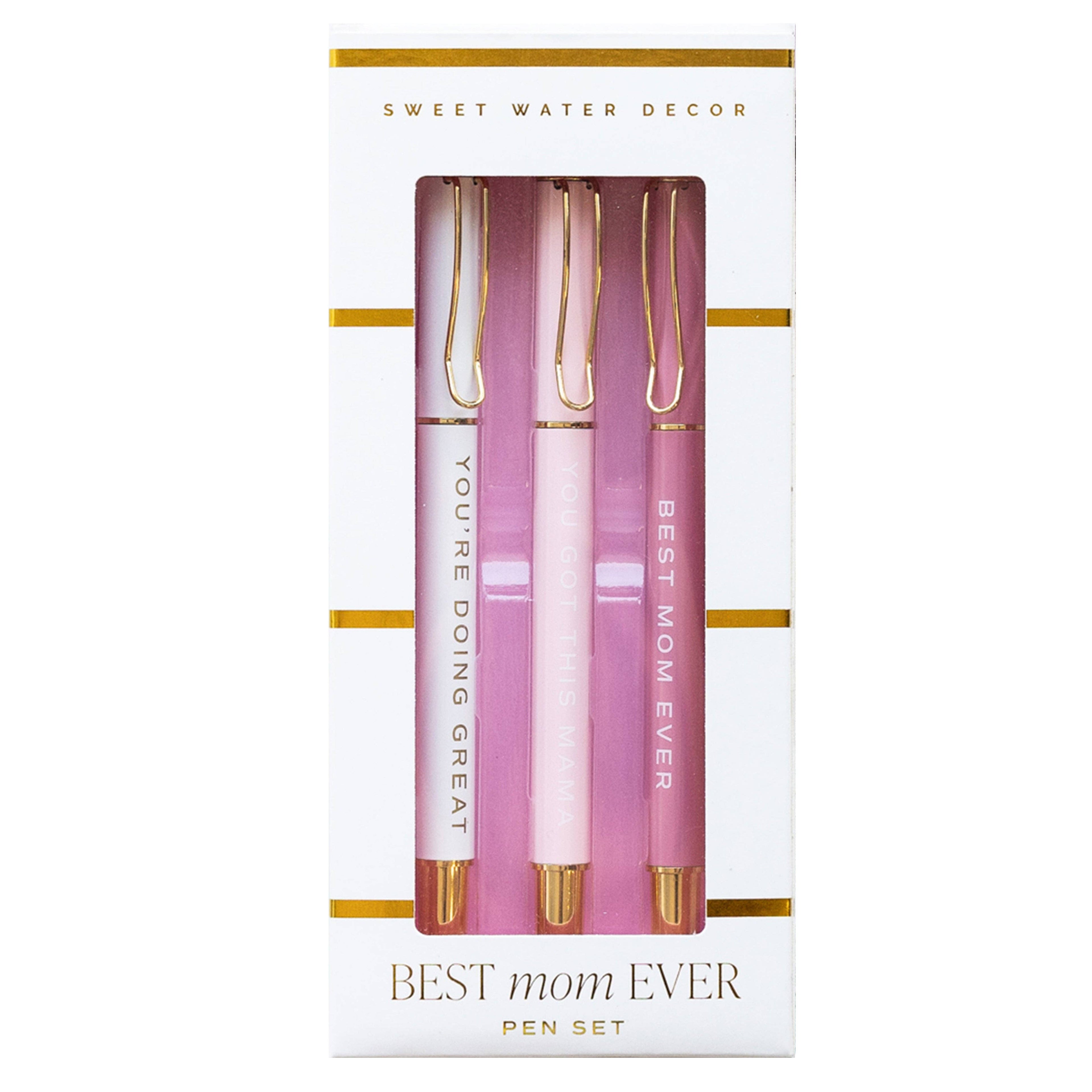 *NEW* Best Mom Ever Metal Pen Set - Home Decor &amp; Gifts