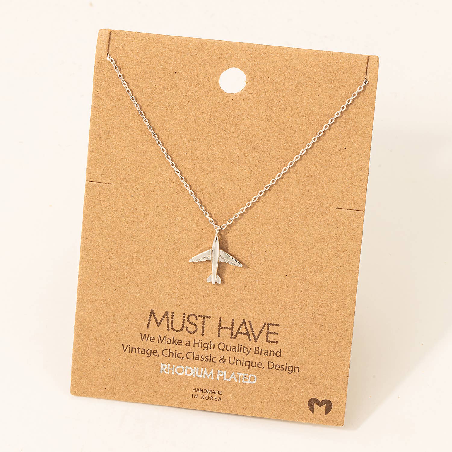 Airplane Pendant Necklace: S