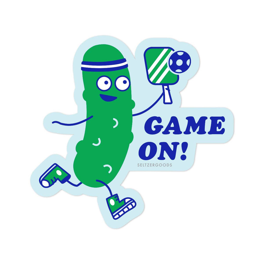 Pickleball Player Sticker