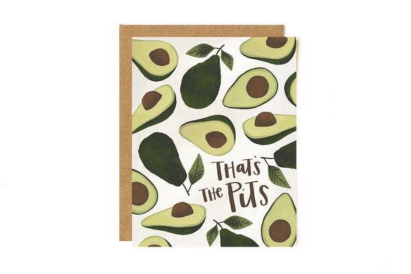 Avocado Pits Sympathy Greeting Card Stationery