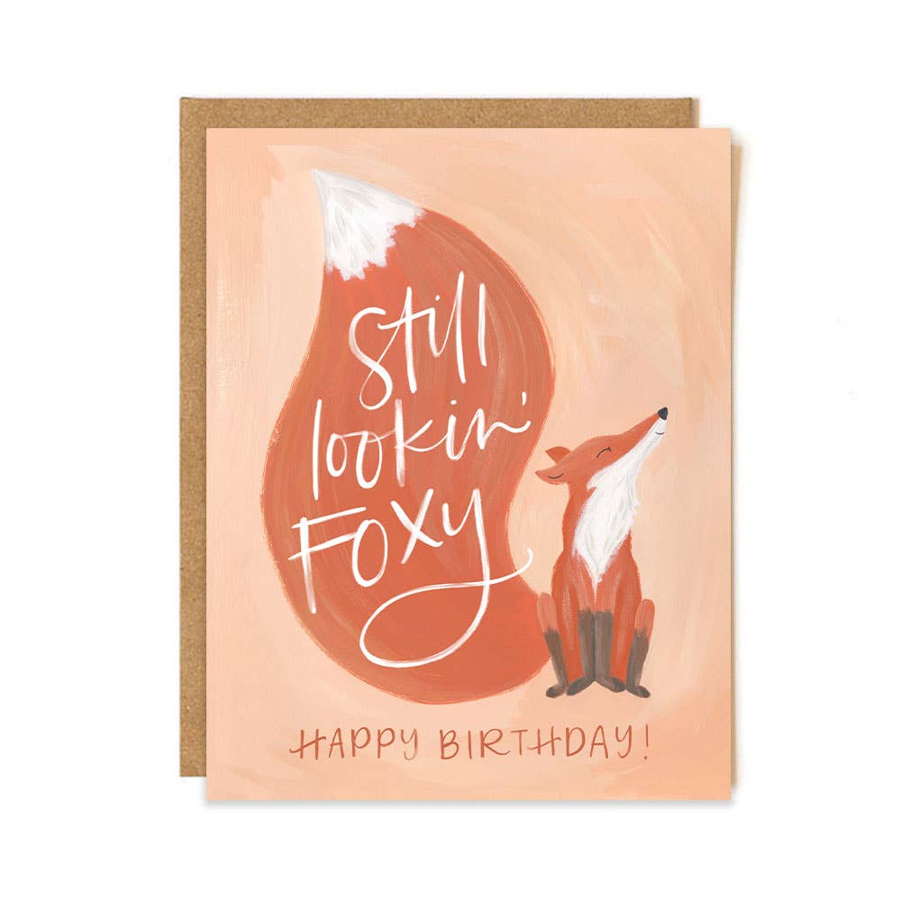 Foxy Birthday Greeting Card Stationery