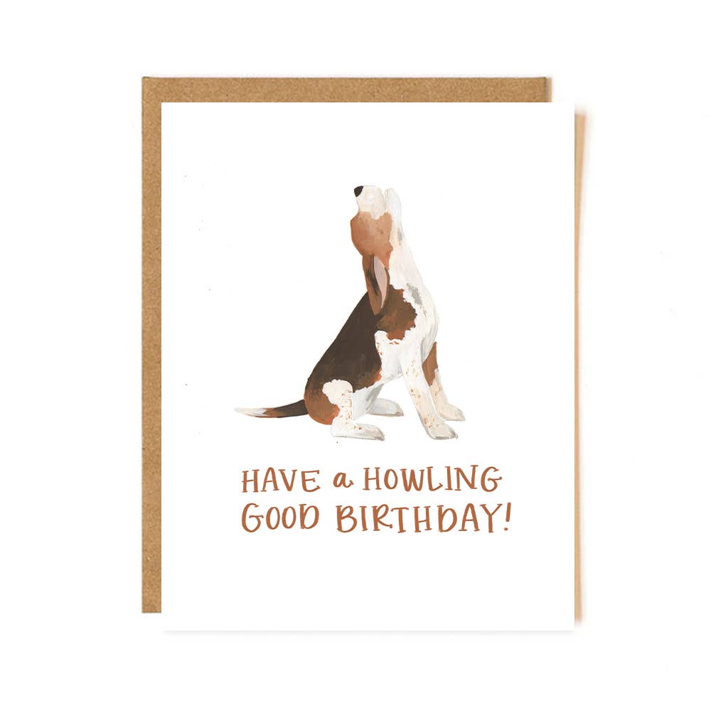 Howling Good Birthday Greeting Card