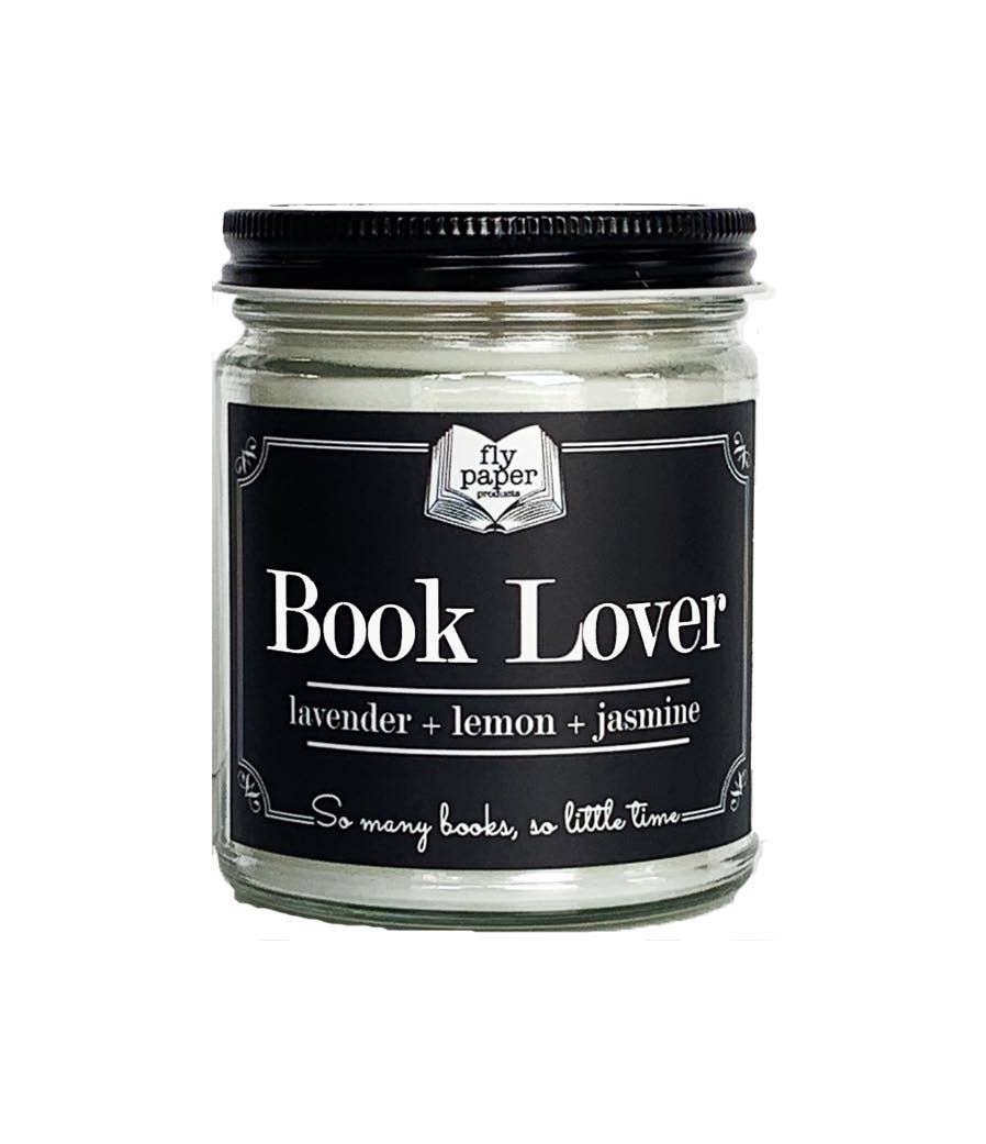 Book Lover Literary 9oz Glass Candle