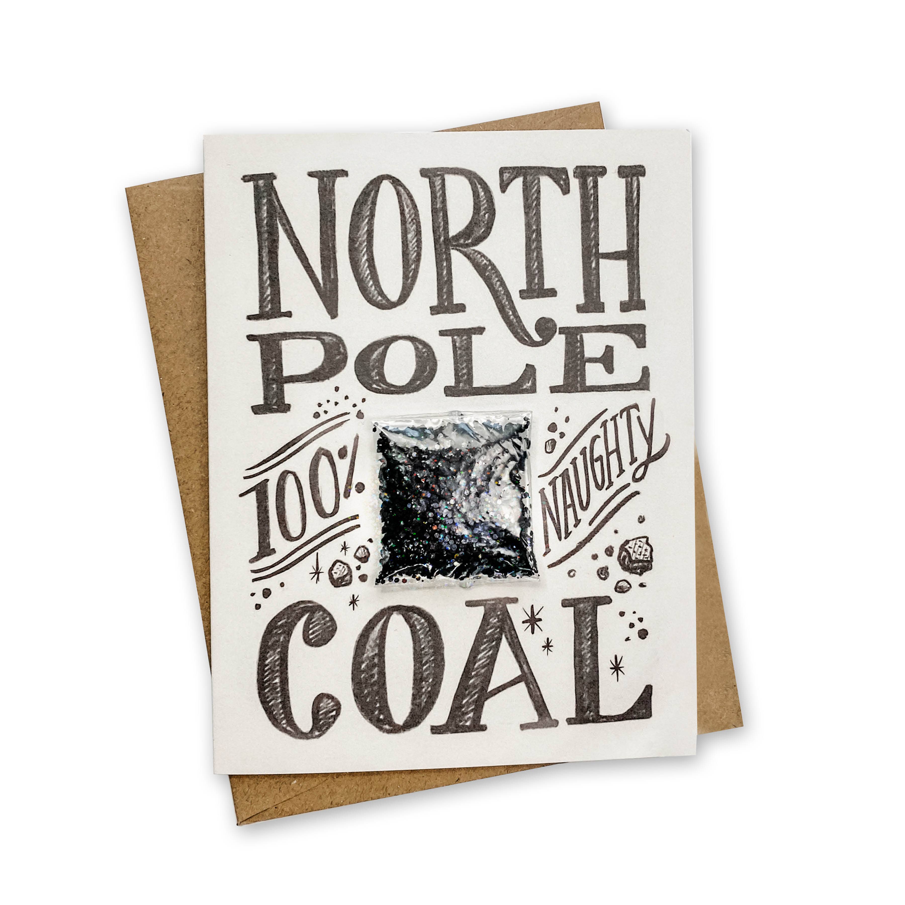 North Pole Coal Holiday Card