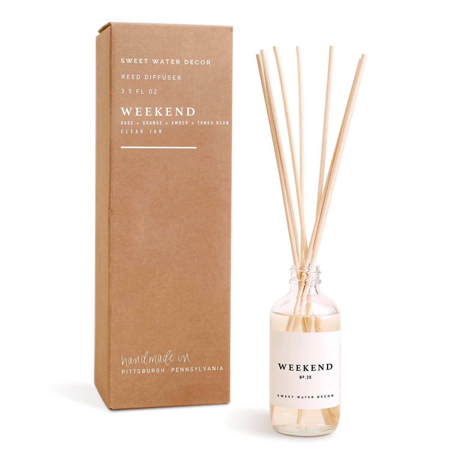 Weekend Reed Diffuser - Clear Jar - 3.5 oz