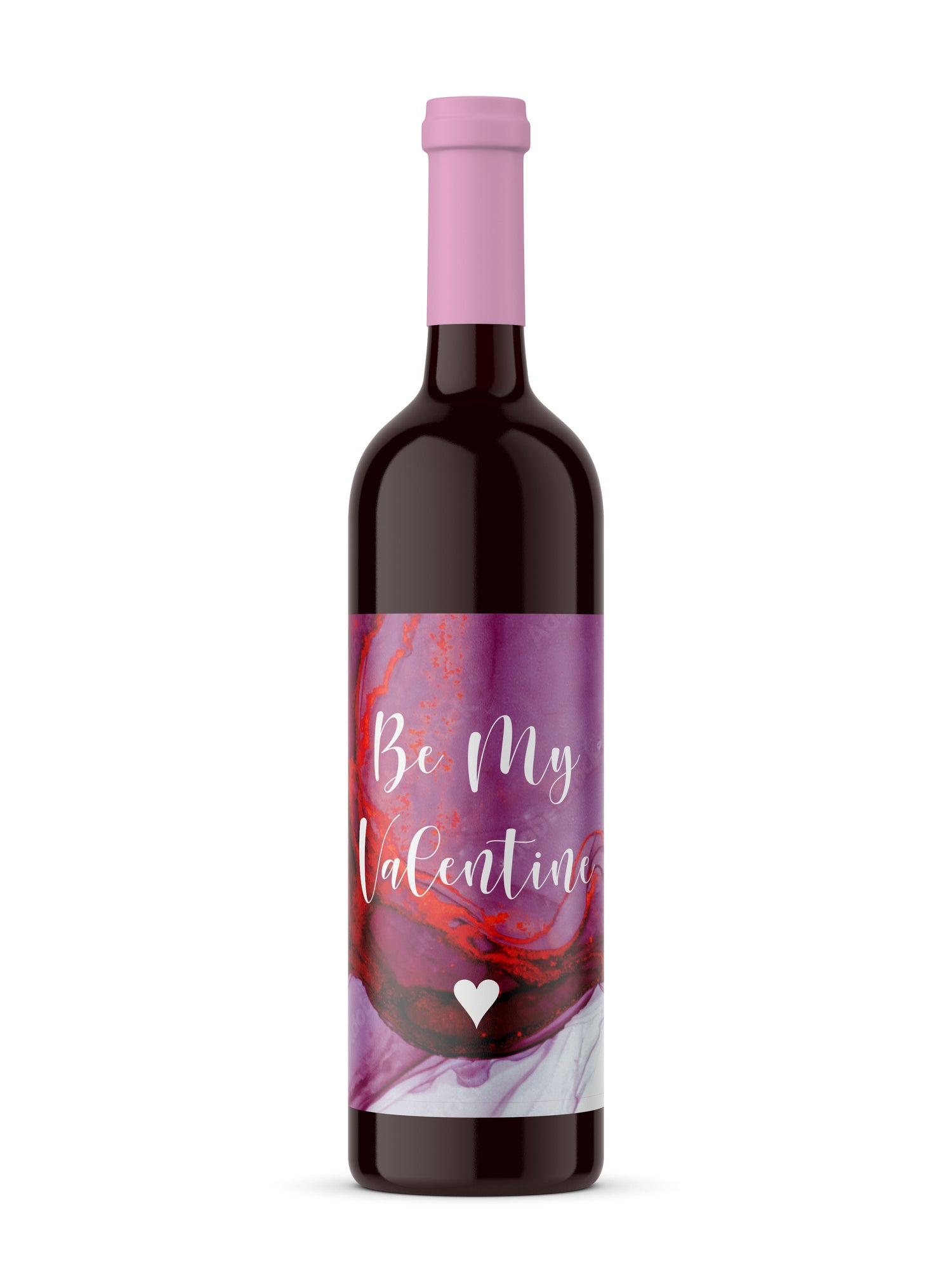 Be My Valentine Wine Bottle Labels