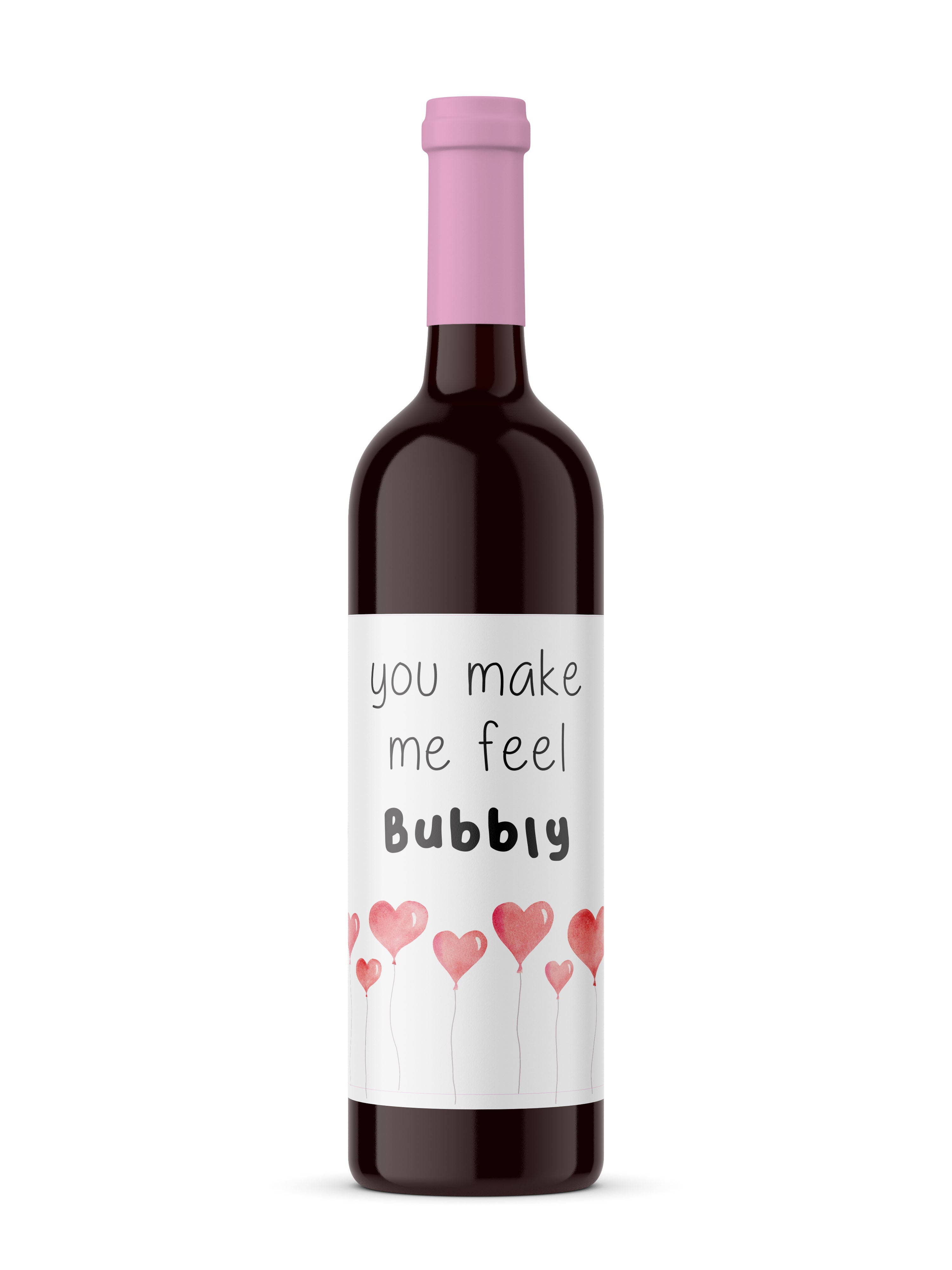 Be My Valentine Wine Bottle Labels