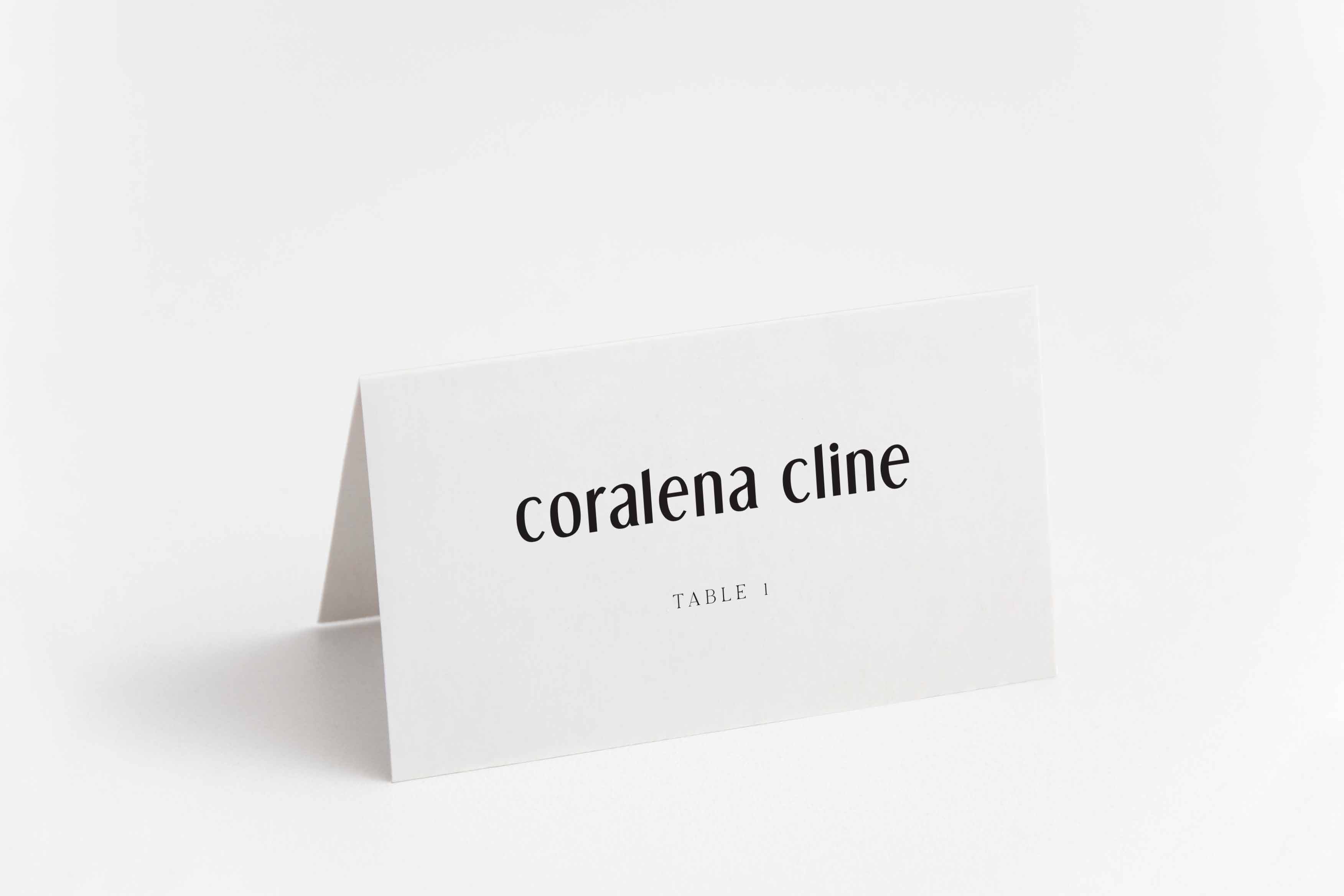 Coralena Place Card