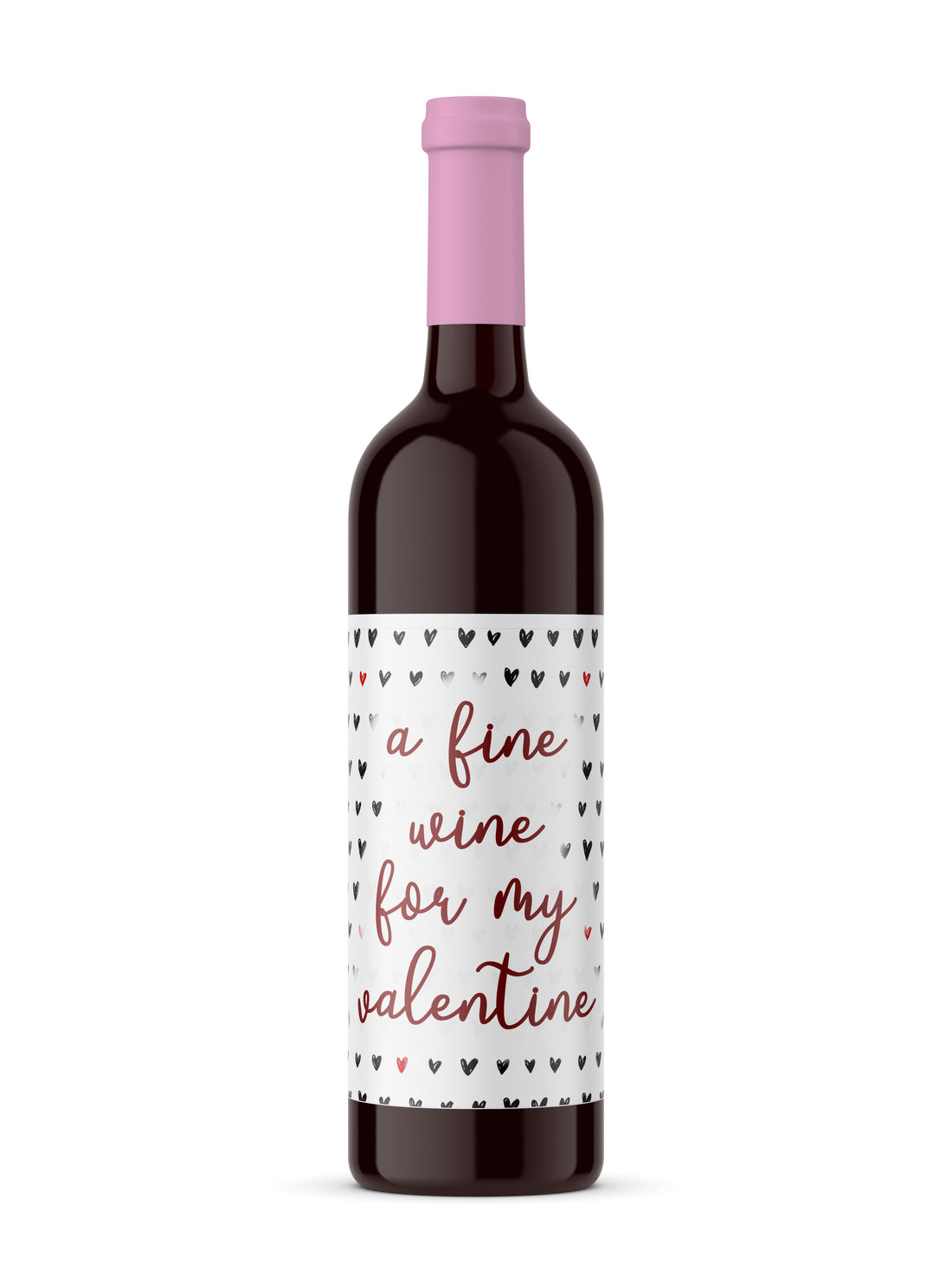 Be My Valentine Wine Bottle Labels