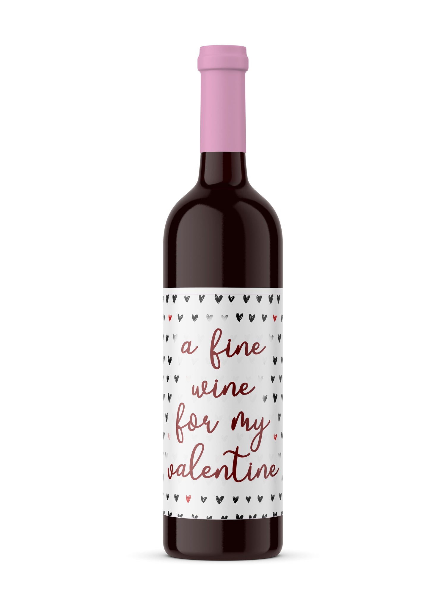 Be My Valentine Wine Bottle Labels