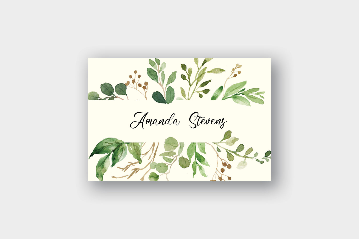Spring Greenery Note Cards