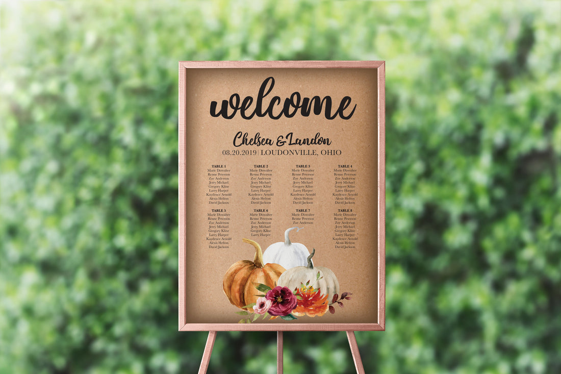 Pumpkin Patch Seating Chart