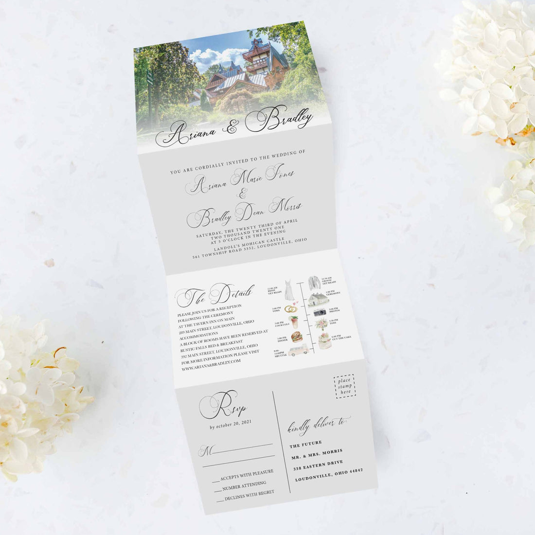 Venue Photo Tri Fold Invitation