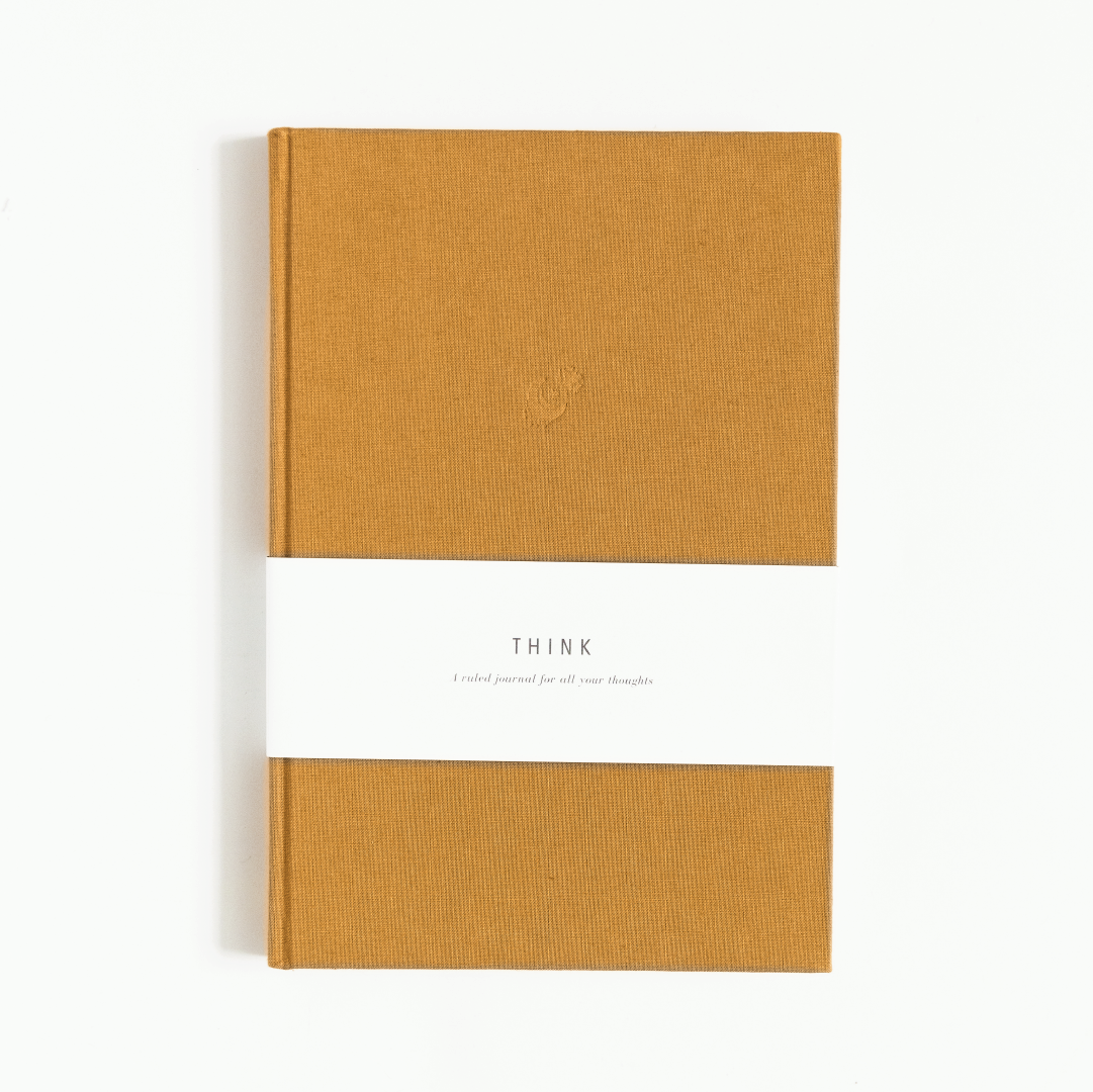 Blank Journal - Think Amber Linen