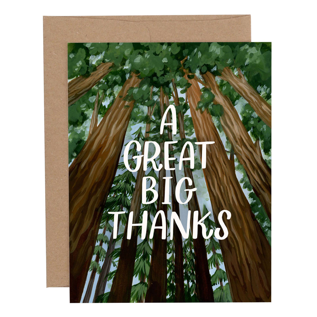 Big Redwood Thank You Greeting Card