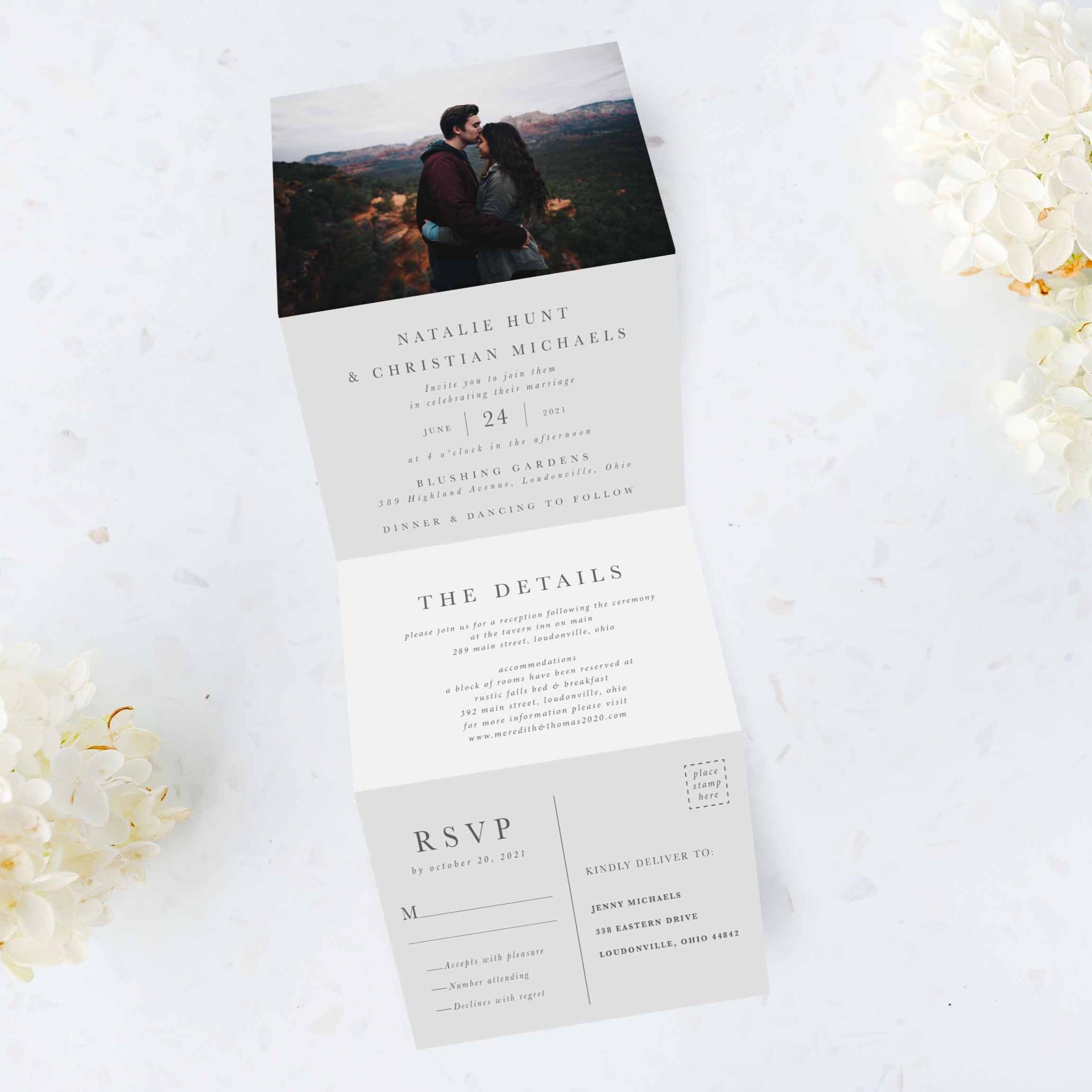 Photo Tri Fold Invitation